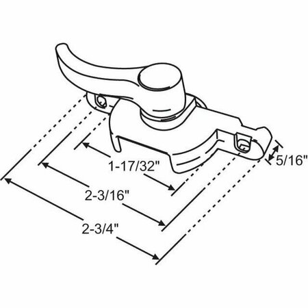 STRYBUC Sash Lock White 50-409-3